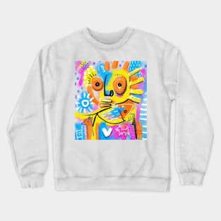 ART BRUT FACE Crewneck Sweatshirt